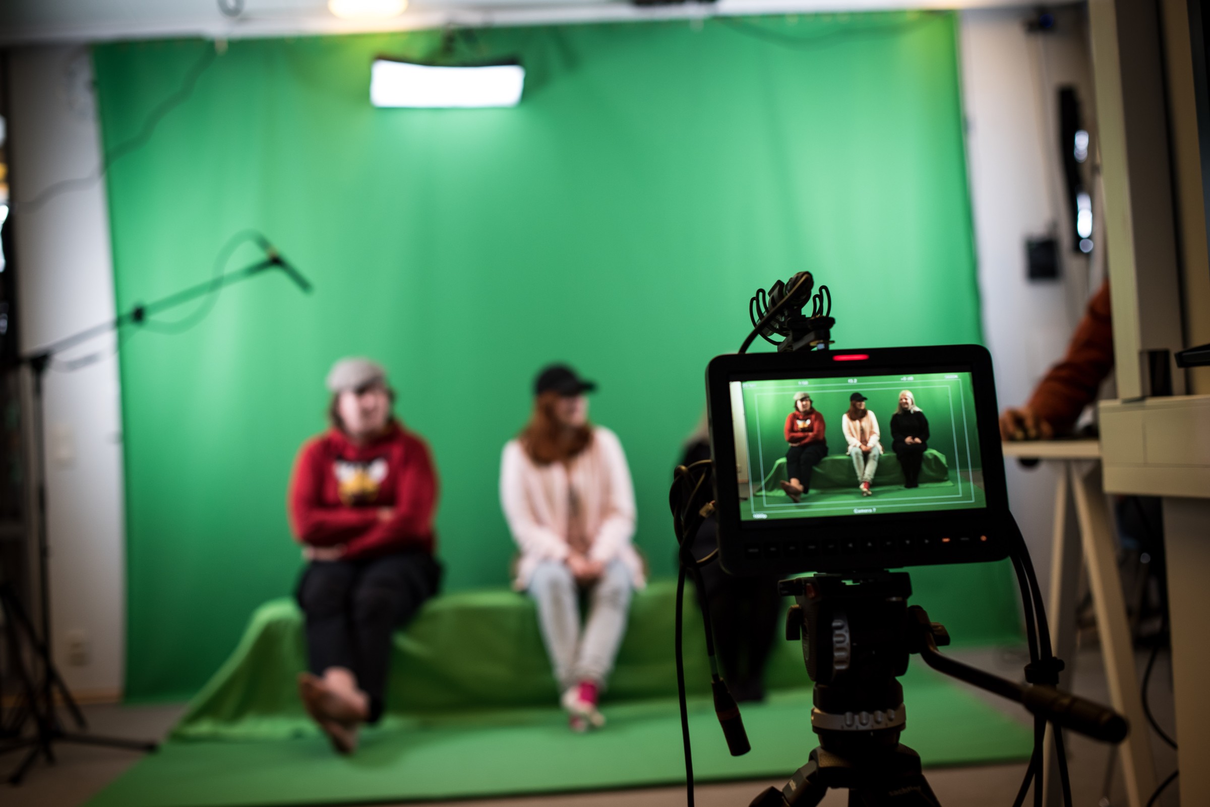 Green screen shooting of Recovered Utopias at Maunula Secondary School