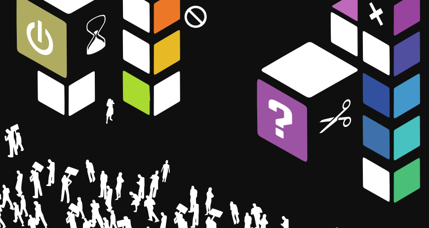 MFF15 poster detail with protesters on street