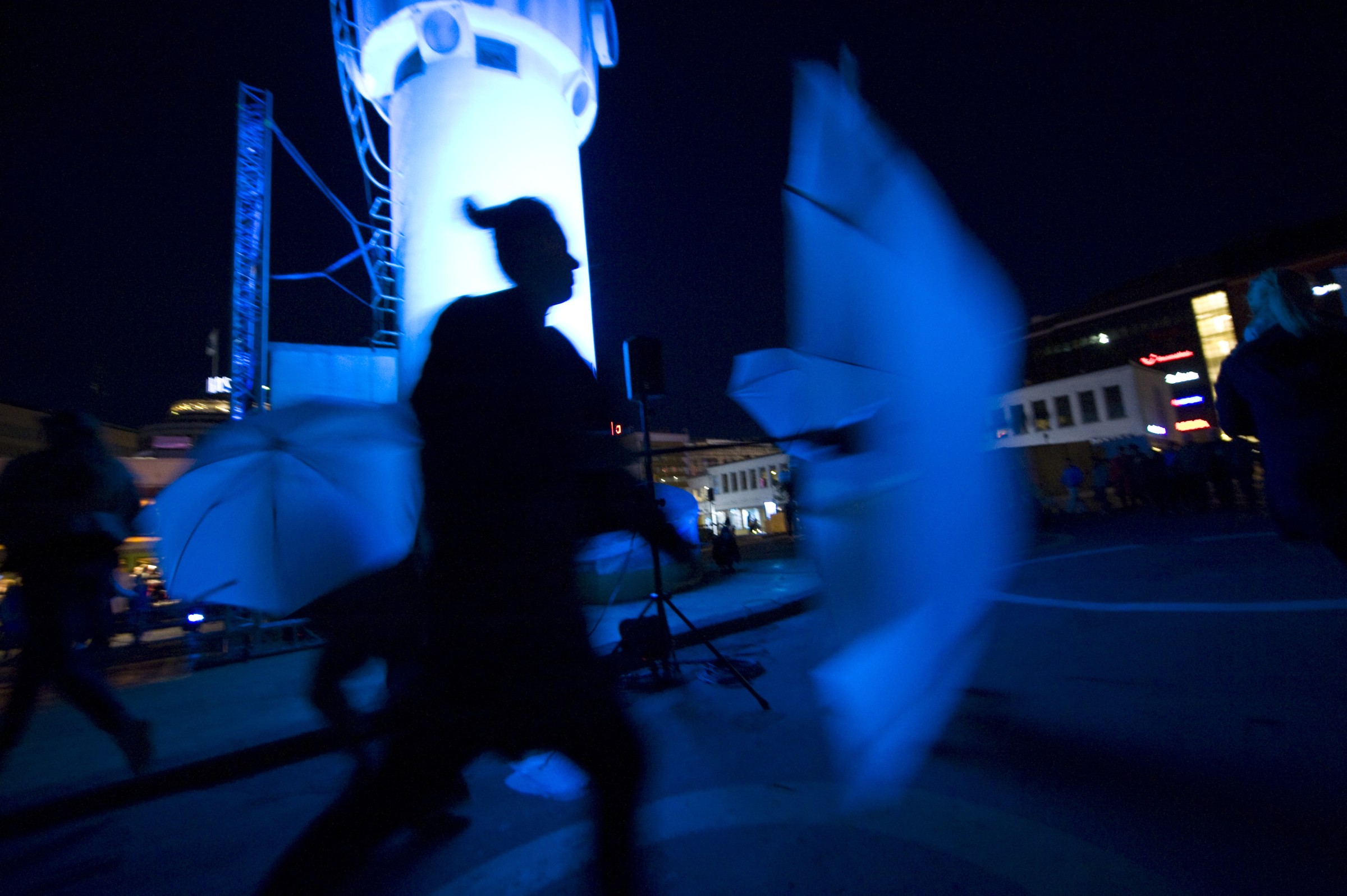 Fish-go-Round performance dancer rapid movement