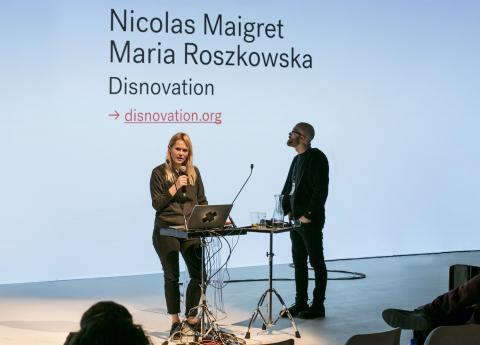 Disnovation.org artists on stage