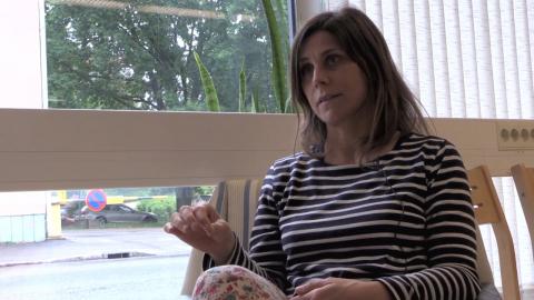 Juli Reinartz still from interview