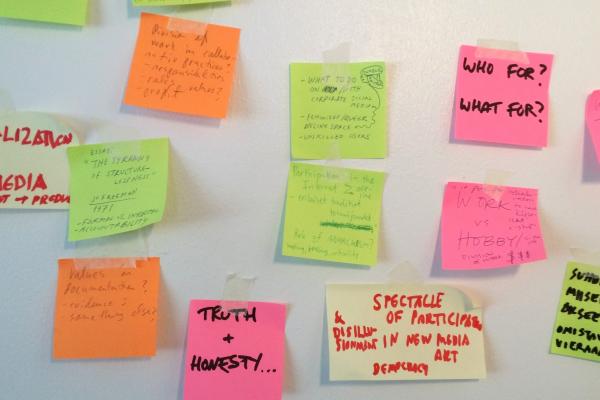 Kollab talkshop post-its